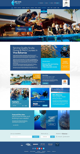 Reef Oasis Dive Club Website